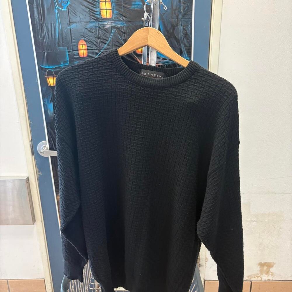Black brandini sweater with a